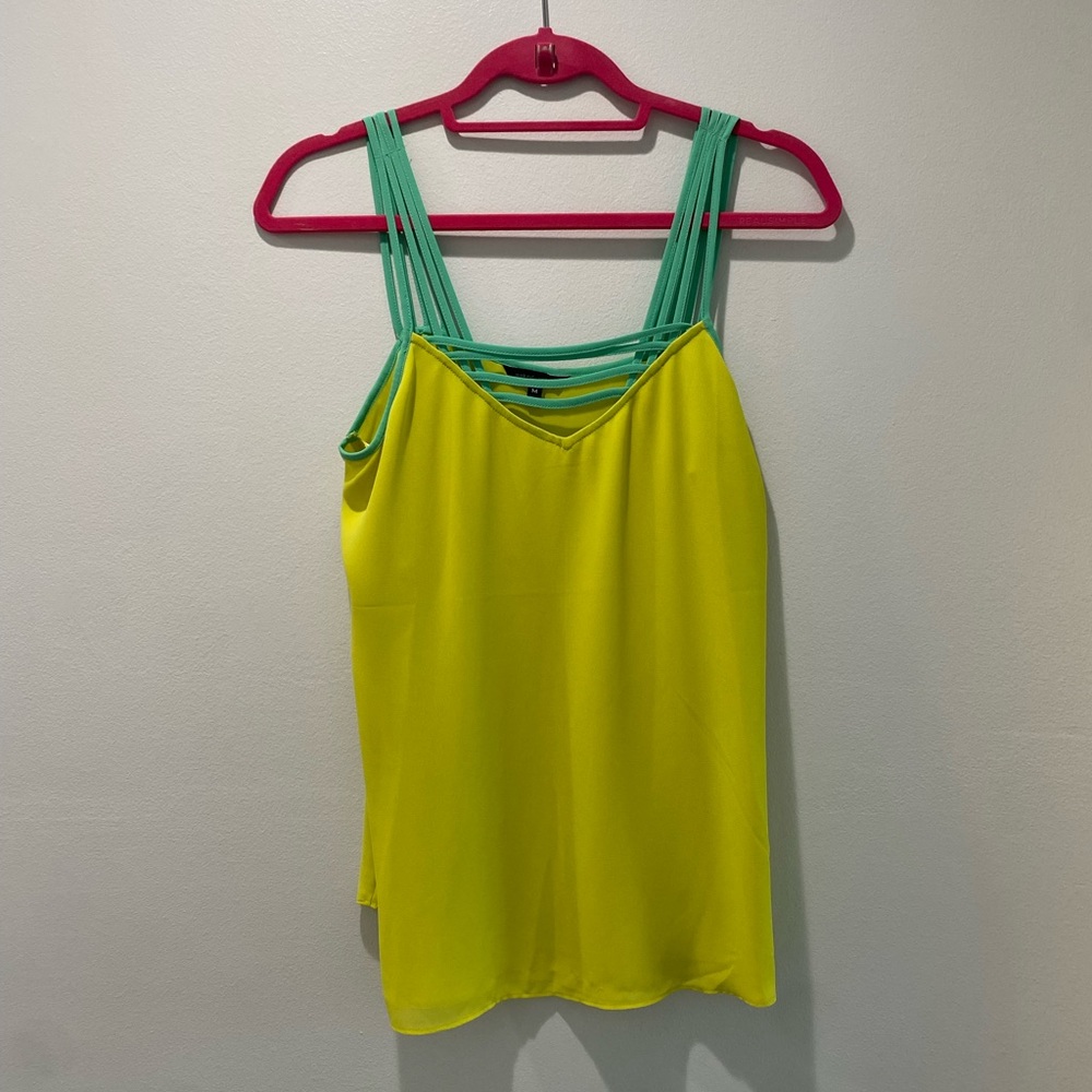 Neon yellow tank top